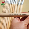 Chengzhen Factory directly sells black and white oil painting brushes, pig bristle acrylic brushes, single hard brush brushes and painting brushes Specification image